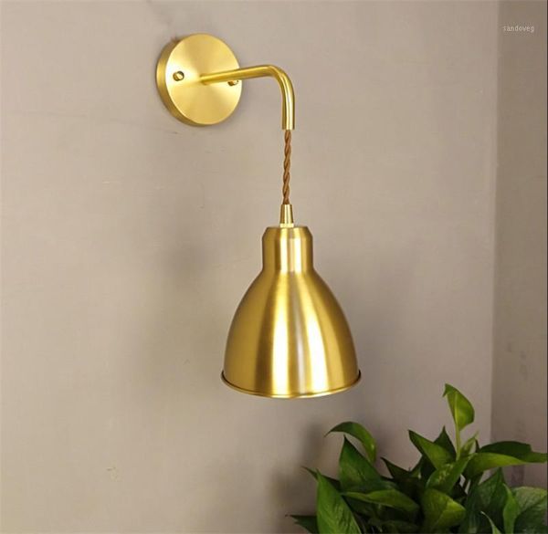 

nordic modern style personality living room aisle lamp creative bedroom bedside lamp background cafe brass wall1