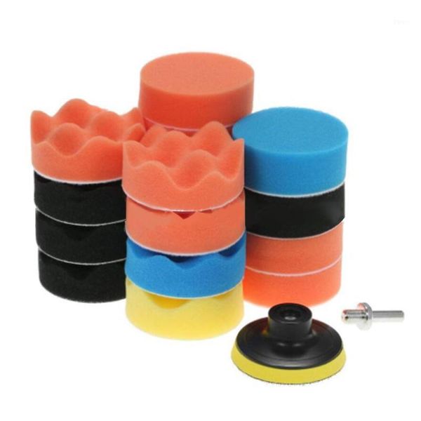 

car sponge 5/11pcs 3 inch polishing pads buffing pad kit for polisher with drill adapter accessories1