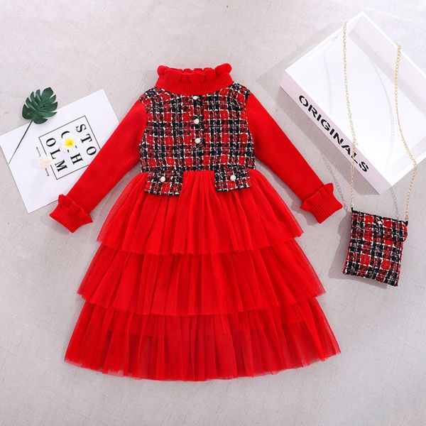 

2020 autumn drs winter wtern girls' sle thickened sweater korean mh cake skirt c5aql8oh4v6u, Red;yellow