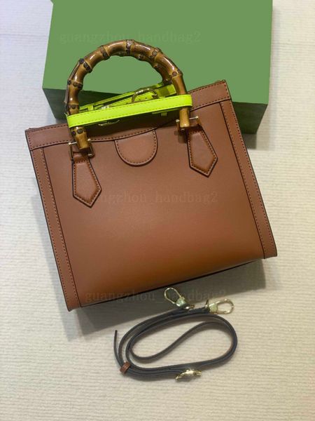 

designer bags diana bamboo cc tote bag women handbag genuine leather shoulder bags luxury vintage purse fashion pochette