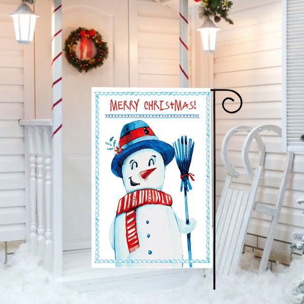 

45x30cm flax door banner flag merry decorations for home christmas ornaments xmas gifts new year navidad