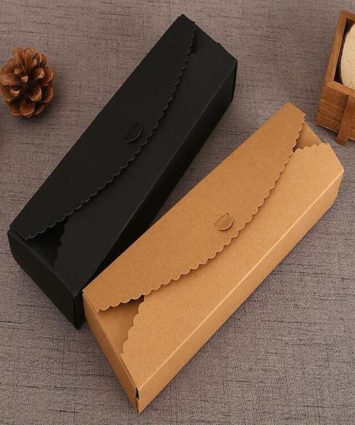 

100шт 2374cm картонная коробка macaron бисквит pancakepackaging крафт-бумага коробки ювелирных изделий cake подарков boxes100set лот 100шт 2