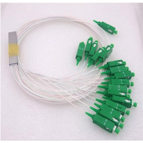 

fiber optic equipment 10pcs plc-splitter sc 1x16 10pcs/lot fiber-optic apc-connector ftth steel-tube sm sc/apc 1m1