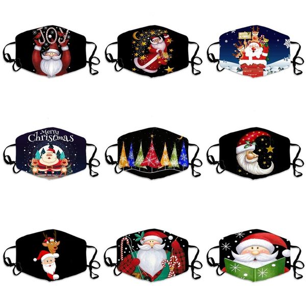 

men and women designer outdoor prints face masks multilayer washable face mouth maskfit breathable prect supplies#193, Black
