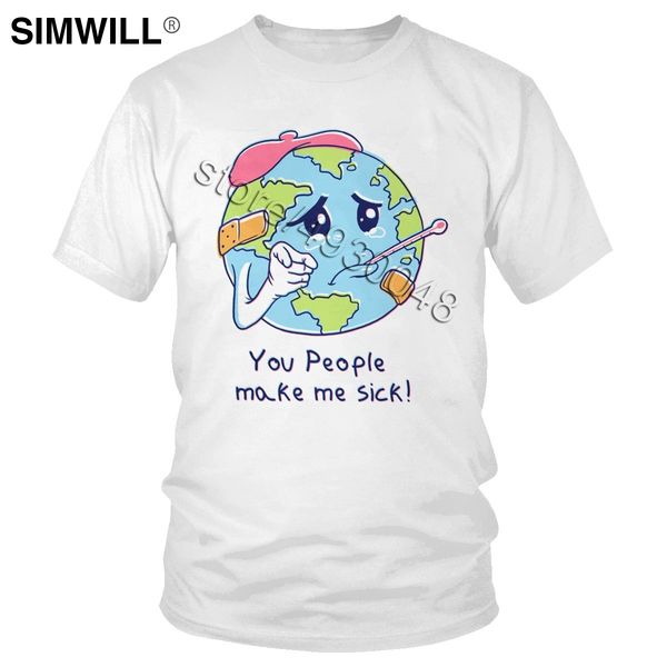 

you people make me sick stylish short sleeved tee save the earth mother tshirt luxury fashion sport hooded sweatshirt hoodie men t shirt