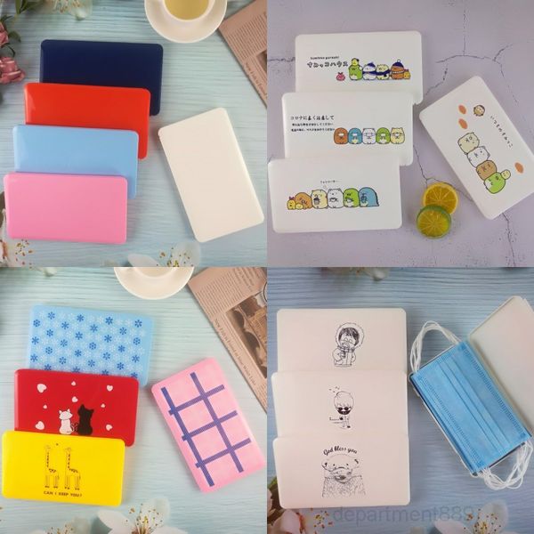 

portable disposable mask box multicolor dustproof storage container outdoor waterproof safe masks cover organizer holder owc1266