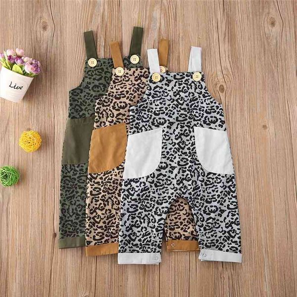 

baby girl boy overalls summer kids newborn sleeveless leopard print one-pieces jumpsuit baby cotton soft clothes outfits, Blue