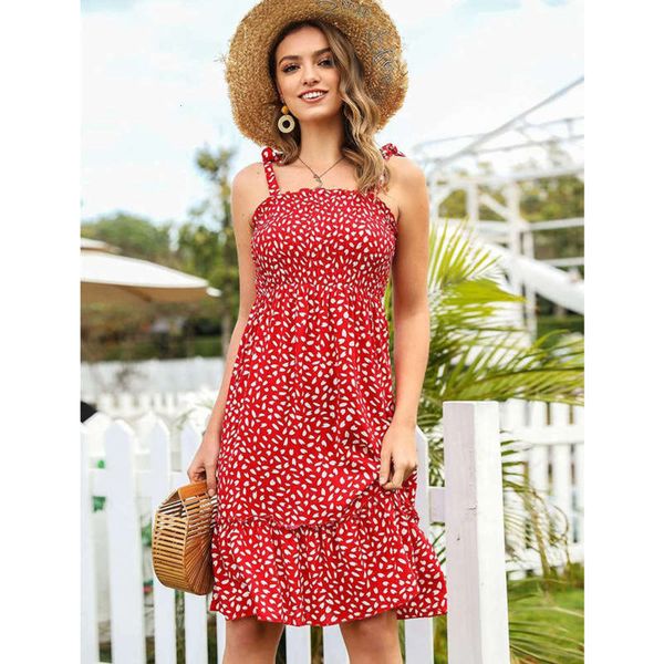 

bohemian new dress fashion suspender women's pleated loose a-line skirt, Black;gray