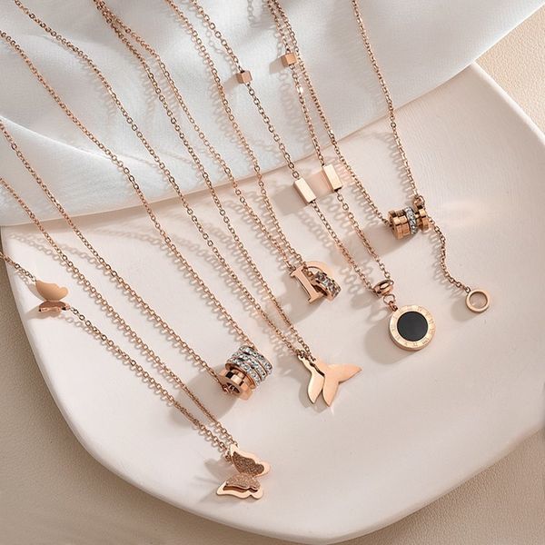 

waist necklace women's clavicle chain 2020 new simple temperament, small design sense titanium steel does not fade, Silver