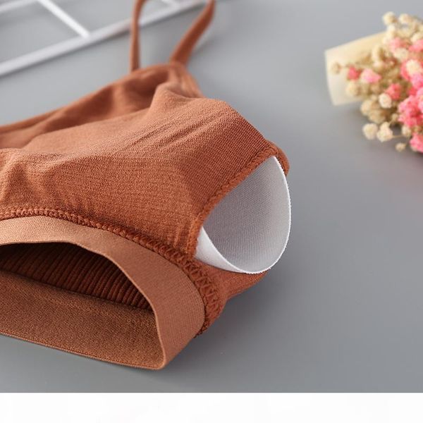 

quality2019 women cotton bra underwear seamless tube brassiere front hollow out lingerie wire intimates fashion, Red;black