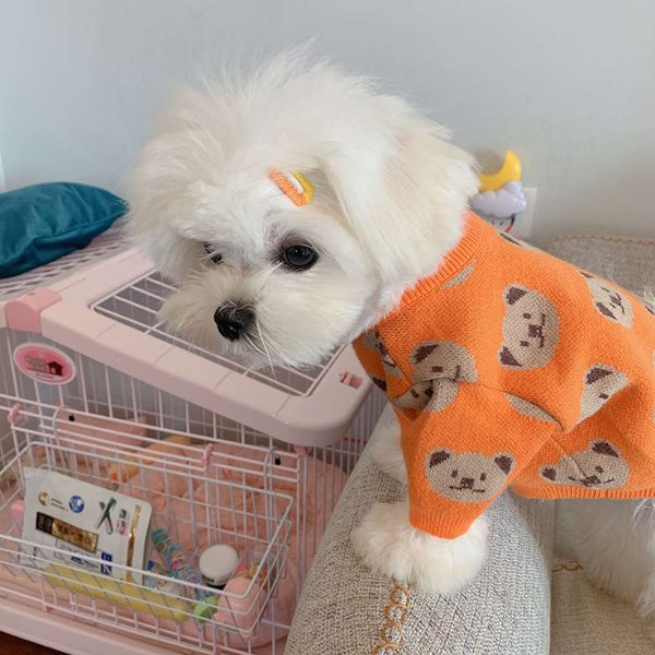 

pet sweater teddy bear corgi bomei small dog little cat cute autumn and winter cloth