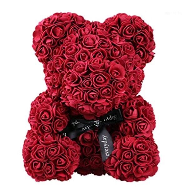 

decorative flowers & wreaths rose teddy bear multicolor artificial foam girlfriend valentines day gift birthday party decoration z1