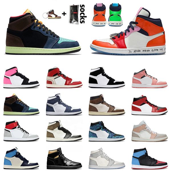

high og bio hack 2020 new quality fearless 1s basketball shoes black gold mid milan pink quartz unc chicago jumpman trainers sneakers 36-46