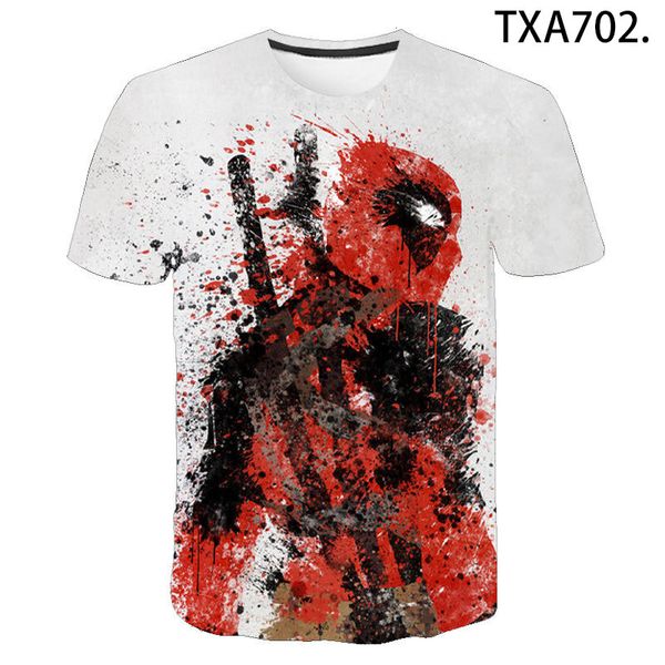 

deadpool boy girl cool 3d print shirts graphic anime oversized men clothing