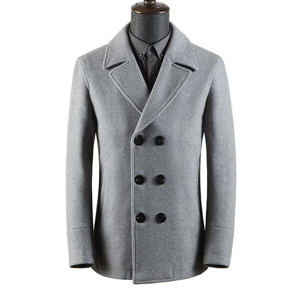 

winter double breasted business casual wear woolen mens long sleeve thick wool men blend coat male plus size 3xl 4xl 8kwd