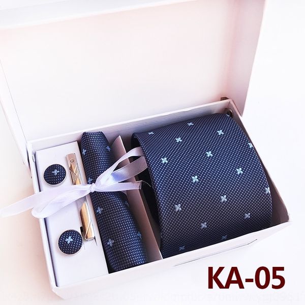 

8b25 solid neck formal for mens males box striped print business color neckties 7cm ties high-end gift, Black;blue