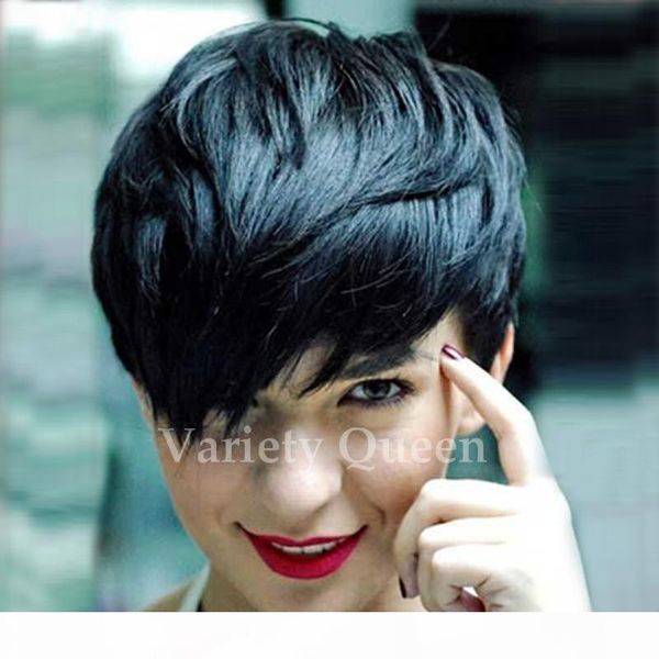 

100% unprocessed human hair full lace wigs lace front wigs with baby hair 6a straight brazilian human wig for black women, Black;brown