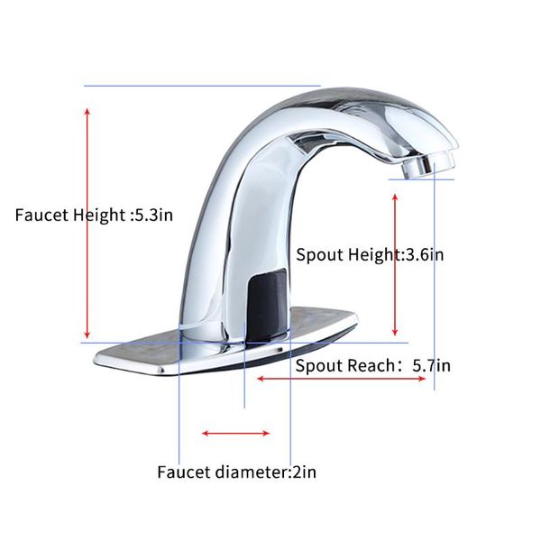 

copper single cold home induction basin faucet built-in filter chrome