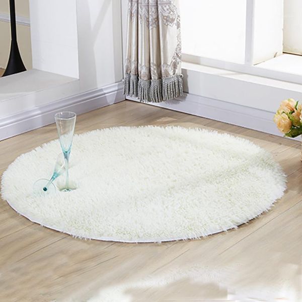 

living room fashion home modern carpet round large kitchen non-slip plush rug mat shaggy soft1