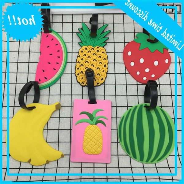

2020 new travel accessories tags animal cartoon silicagel suitcase id addres houder baggage board portable label