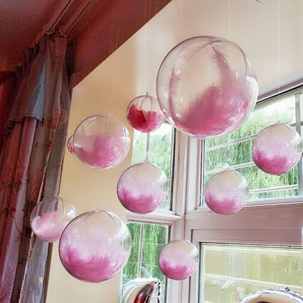 

8hjur dress hanging day transparent shop opening layout tanabata up decoration ball ceiling hanging hanging valentine's qgtm6
