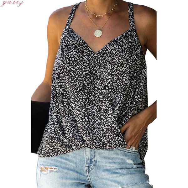 

summer loose leopard v-neck women's fashion t-shirts womens summer clothing tshirt women crop tank t shirt plus size, White