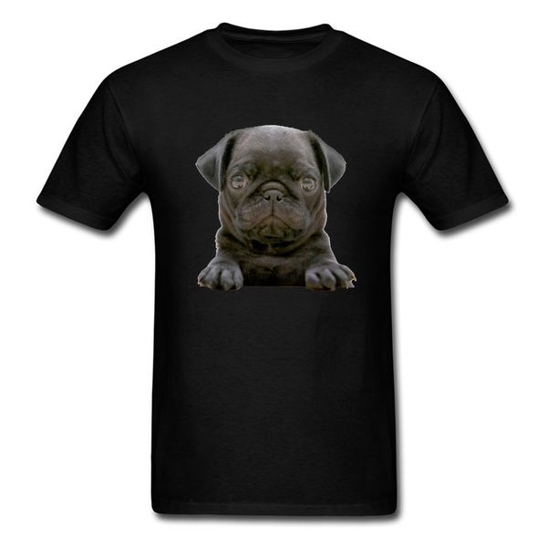 

already hungry 2018 cute black pug puppy print men 100% cotton animal portrait funny store hoodie designers t shirts sweatshirt