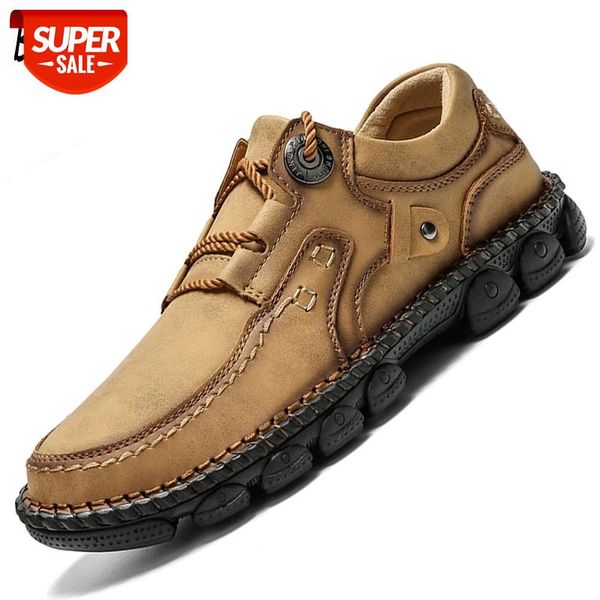 

brand men's shoes classic men's casual shoes outdoor non-slip moccasins lace up for men autumn mans footwear 38-48 #jz4q