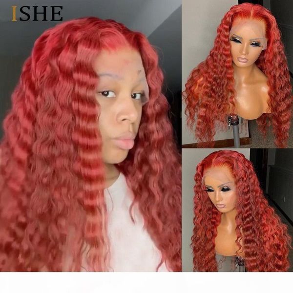 

burgundy colored lace front human hair wigs red human hair wig 360 lace frontal wig preplucked full wigs ishe, Black;brown