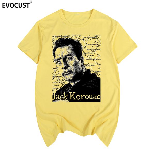 

jack kerouac on the road t-shirt cotton men t shirt new women summer comfortable tee sport hooded sweatshirt hoodie
