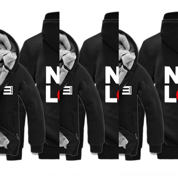 

gc7jp thickened no love autumn and winter thickened velvet eminem coat sweater eminem recovery no love autumn and recovery sweater winter ve, Black