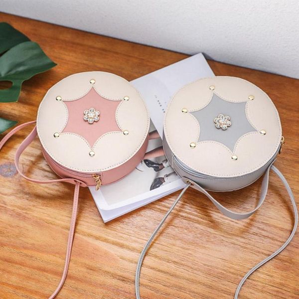 

милые женщины стильный малый круговой crossbody сумка zip rhinestone инкрустированные круглый сумка сумка сумка crossbody