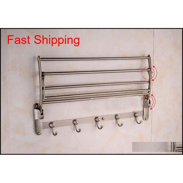 

wall mounted antique brass towel shelf foldable towel rack qyluqm new_dhbest