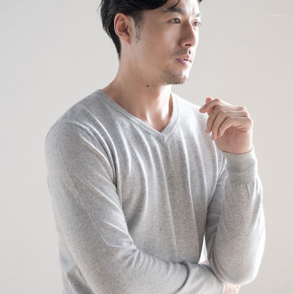

men sweaters v-neck jumpers 100% cashmere and wool knitted soft pullovers winter new fashion plus size man sweater1, White;black