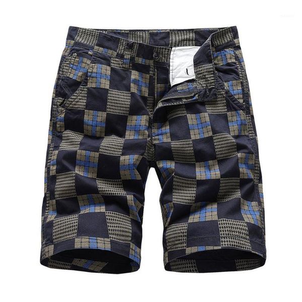 

2020 new fashion mens shorts summer cotton jogger men outdoors board shorts plaid printed beach casual my1951, White;black