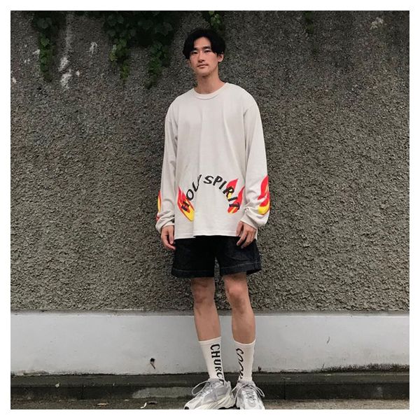 

2021 ambush fashion brand men's and women's spring new oversize harajuku hoodie womens clothing hoodies simple trend mxa2, Black