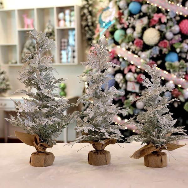 

christmas snow decoration christmas tree luxury shopping mall window snow scene decorations falling snow tree shooting props