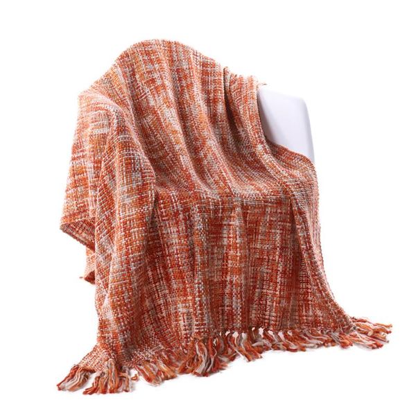 

battilo rustic style acrylic sofa bed throw blanket measuring 60"x 50"