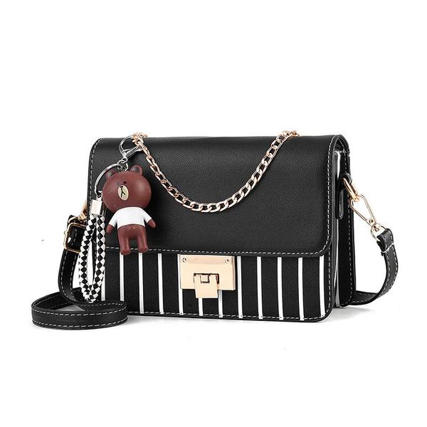 

new korean version casual handbags fashion small square shoulder messenger bag crossbody bag gonghua 21x7x14cm