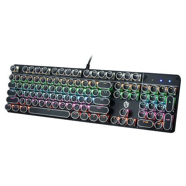

104 keys wired mechanical keyboard with backlight effect keyboard for lappc with outemu blue switches