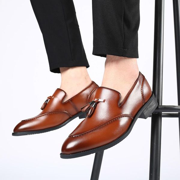 

men male dress man formal plus size loafers shoes mens business driving pu leather zapatos de hombres personlizar zapatos m0632, Black