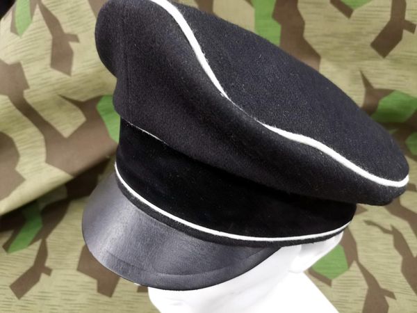 

wide brim hats germany m32 . hat wool white line, Blue;gray