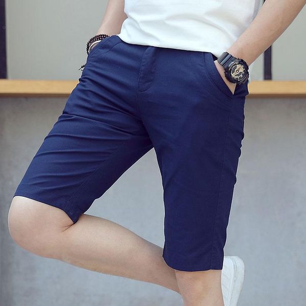 

men's shorts men cotton business casual 111% pupe calor fashion pantalones cortos de los hombres, White;black