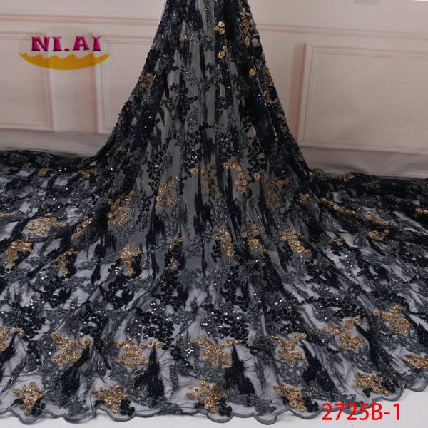 

2020 latest french nigerian beaded laces fabrics african laces fabric for wedding dress lace material xy2725b-1, Pink;blue