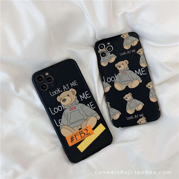 

personalized fashion bear for 12 11 promax x mini / xr case vip 7 soft 8plus