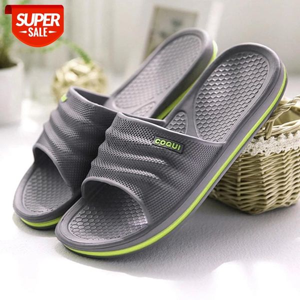 

men slipper for home platform beach slippers eva non-slip bath slippers outdoors men's summer shoes indoor #hh0v, Black