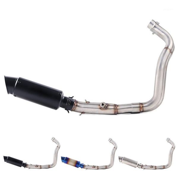 

e-mark mt07 fz07 motorcycle exhaust full system for mt-07 fz-07 tracer 2014-2018 with muffler xsr700 2016-20171