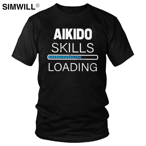 

смешные айкидо навыки уникальный короткий рукав tee япония martial art lover дизайнер urban tshirt подарков спорта толстовка с капюшоном тол
