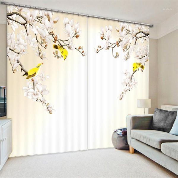 

curtains luxury blackout 3d window curtains for living room office bedroom drapes cortinas rideaux customized size flower print1