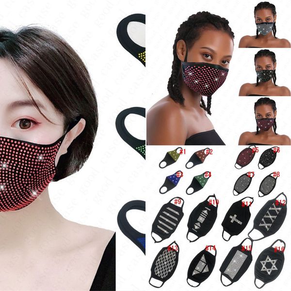 

diamond mask washable reusable super bling bling masks star face shield sun drill shiny face co vn3g